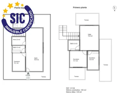 ESTUPENDO PAREADO EN ALMENARA PLAYA 66