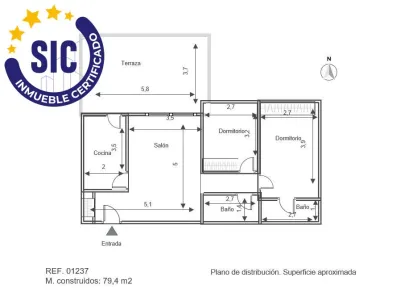 MAGNÍFICO APARTAMENTO JUNTO AL MEDITERRÁNEO EN ALMENARA 37